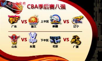 cba季后赛八强对阵