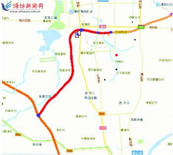 潍日高速公路潍坊连接线项目路线方案公示